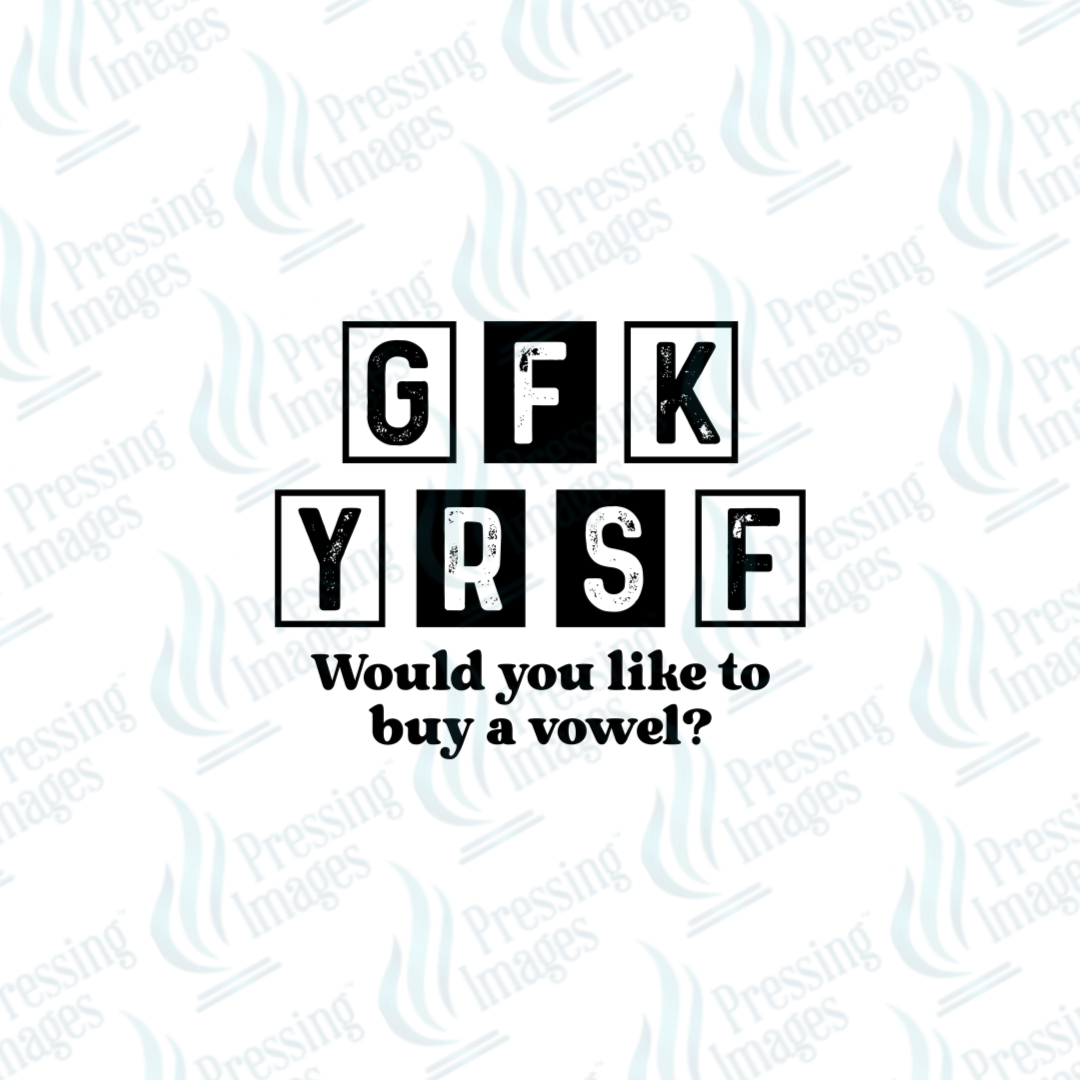 UVD 6689 Would You Like To Buy A Vowel - Pressing Images