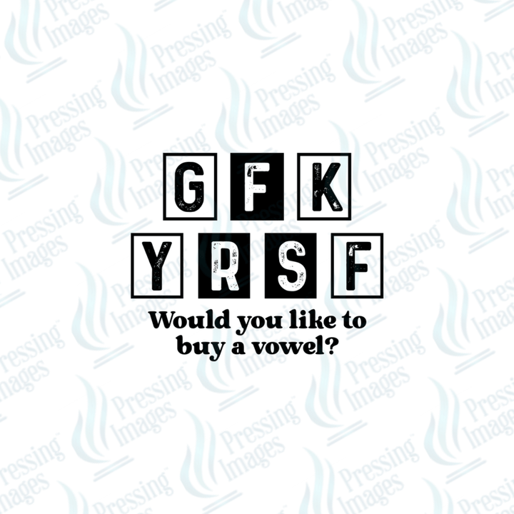 UVD 6689 Would You Like To Buy A Vowel - Pressing Images