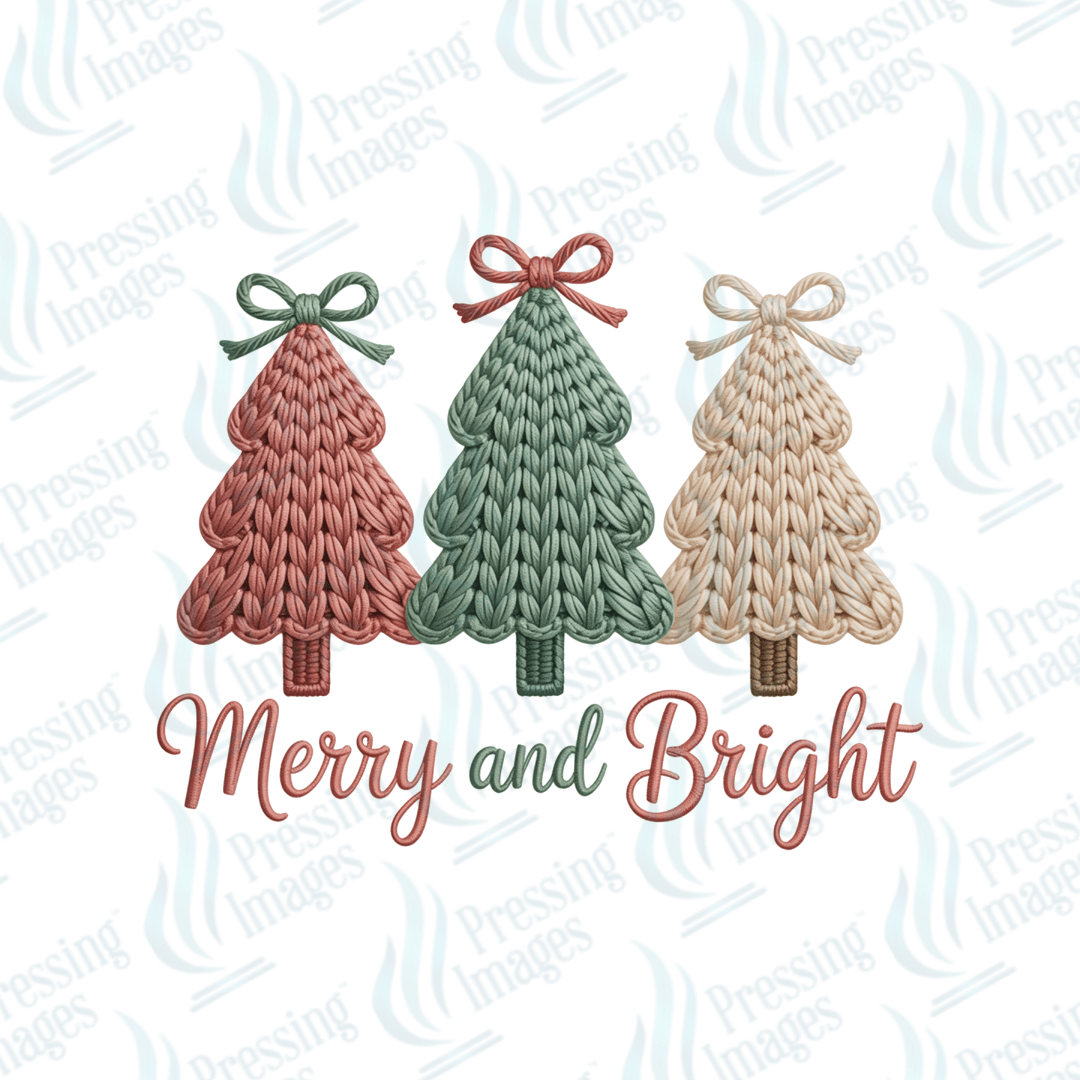 UVD 6697 Faux Yarn Merry and Bright - Pressing Images