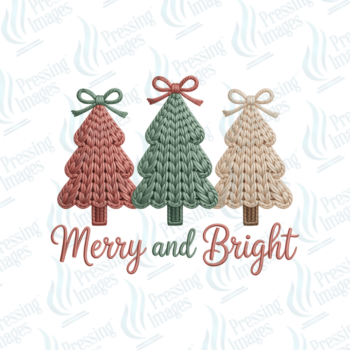 UVD 6697 Faux Yarn Merry and Bright - Pressing Images