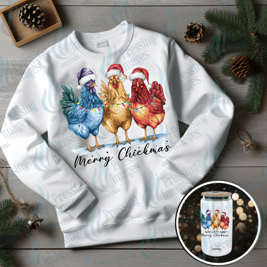 UVD 6720 Merry Chickmas - Pressing Images