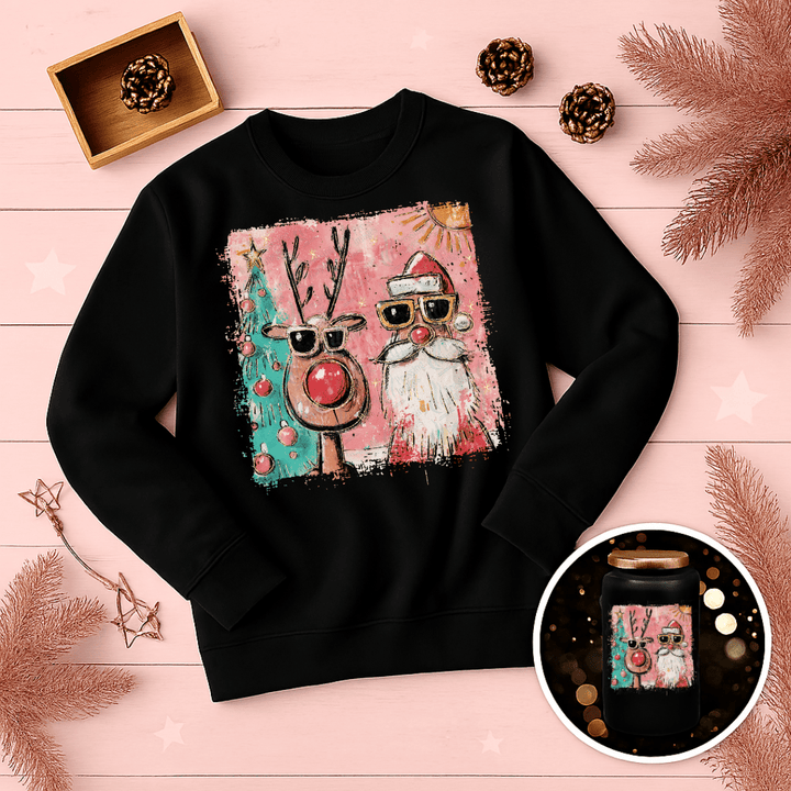 Preppy Santa Reindeer | Pressing Images (#6724)