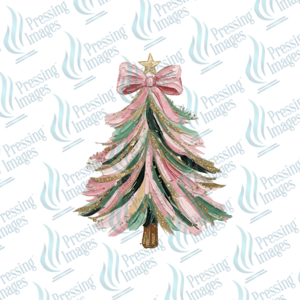 UVD 6740 Hand Painted Christmas Tree - Pressing Images