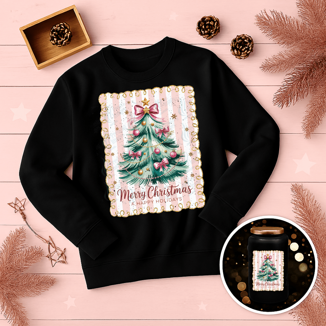 UVD 6745 Merry Christmas Tree - Pressing Images