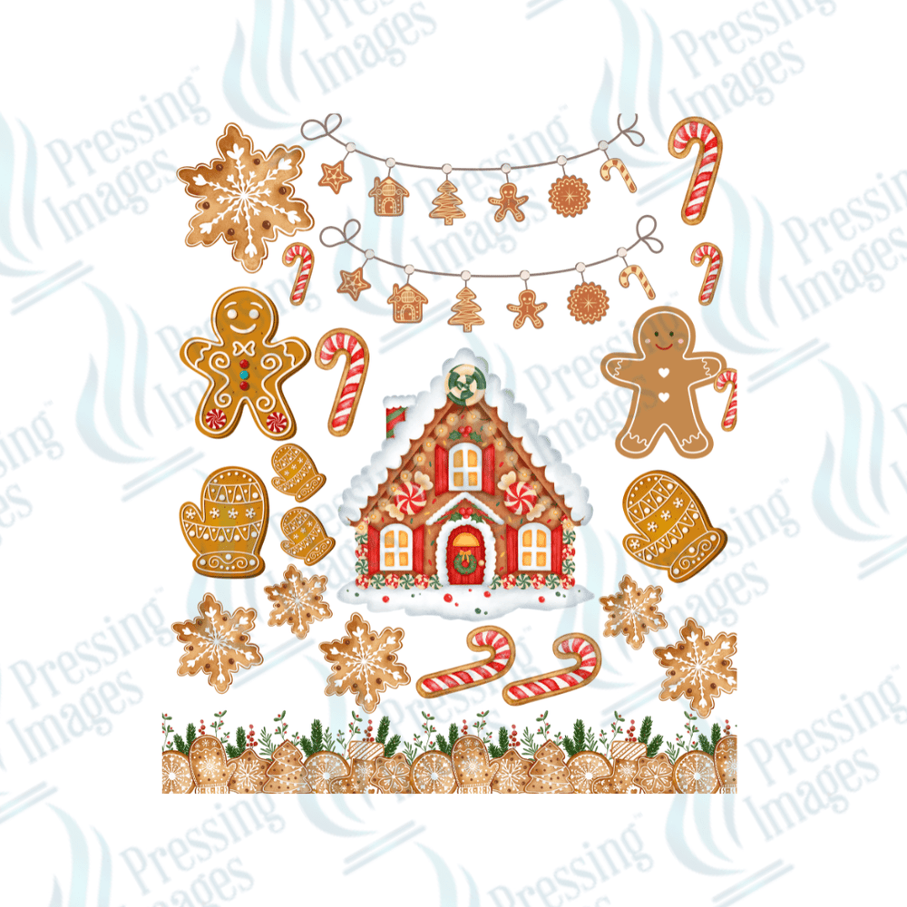 UVS 1855 Gingerbread house - Pressing Images