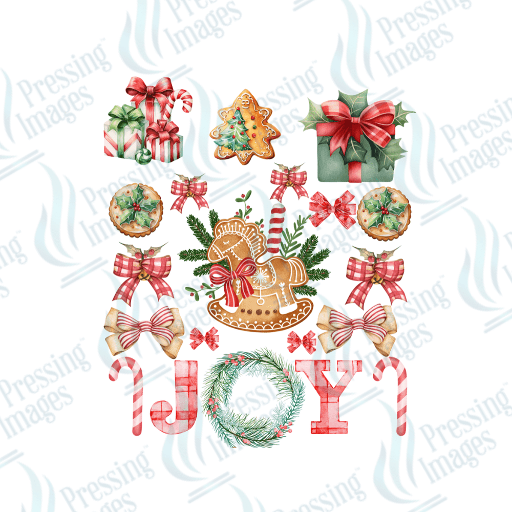 UVS 1856 Gingerbread rocking horse - Pressing Images