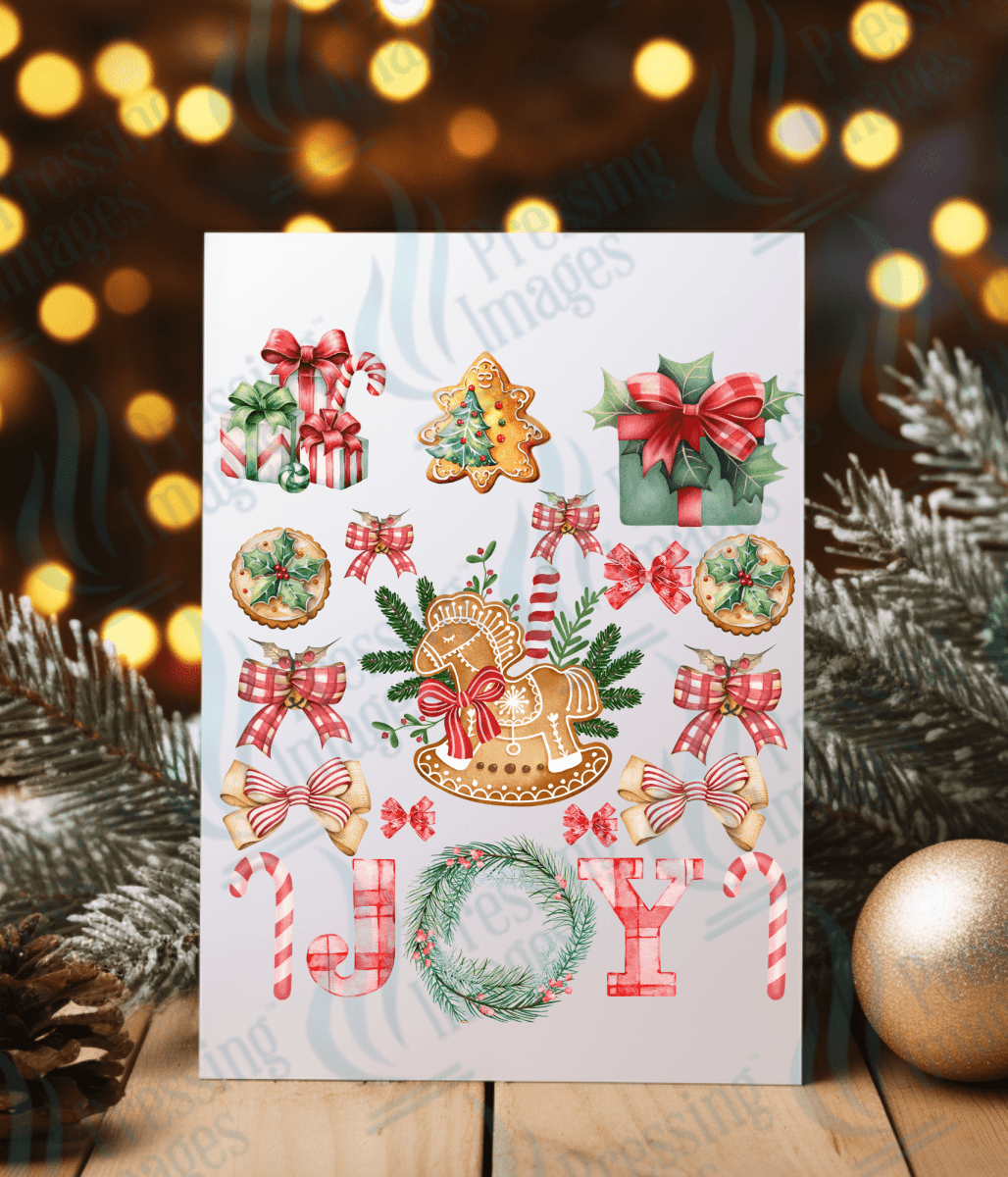 UVS 1856 Gingerbread rocking horse - Pressing Images