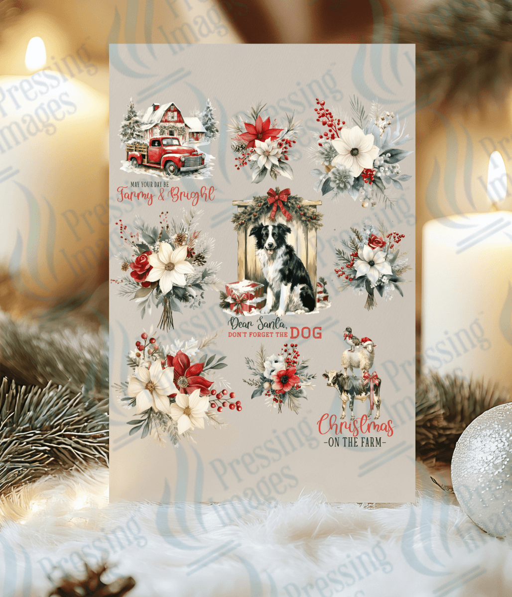 UVS 1860 Farm Christmas Collie - Pressing Images
