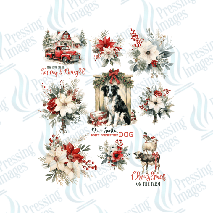 UVS 1860 Farm Christmas Collie - Pressing Images