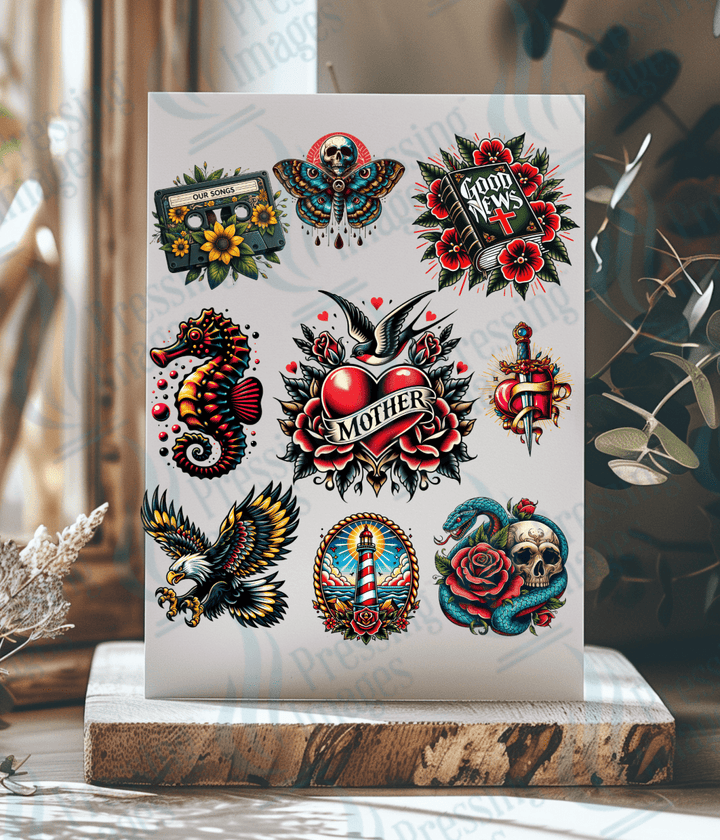 UVS 1869 Old school tattoo - Pressing Images