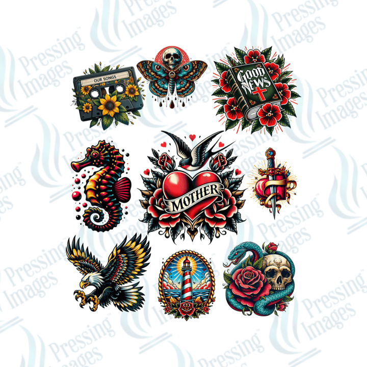 UVS 1869 Old school tattoo - Pressing Images