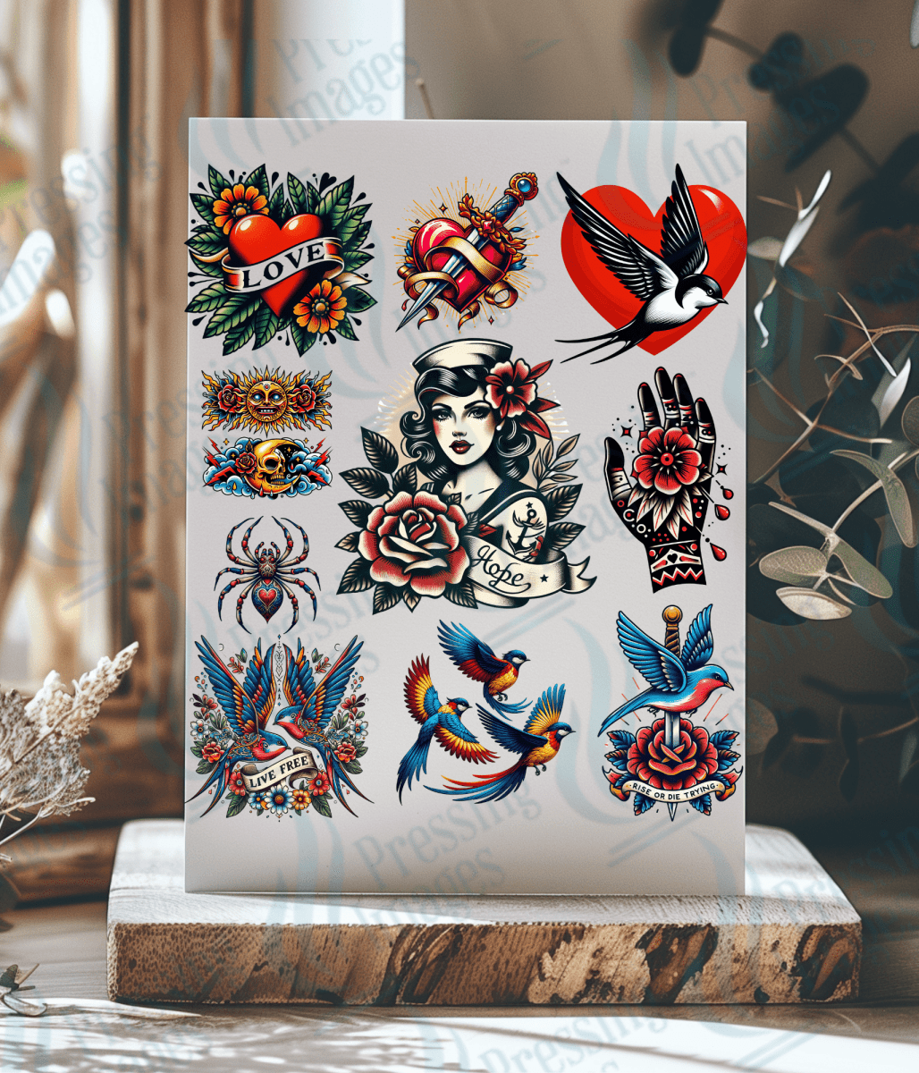 UVS 1870 Old school tattoo two - Pressing Images