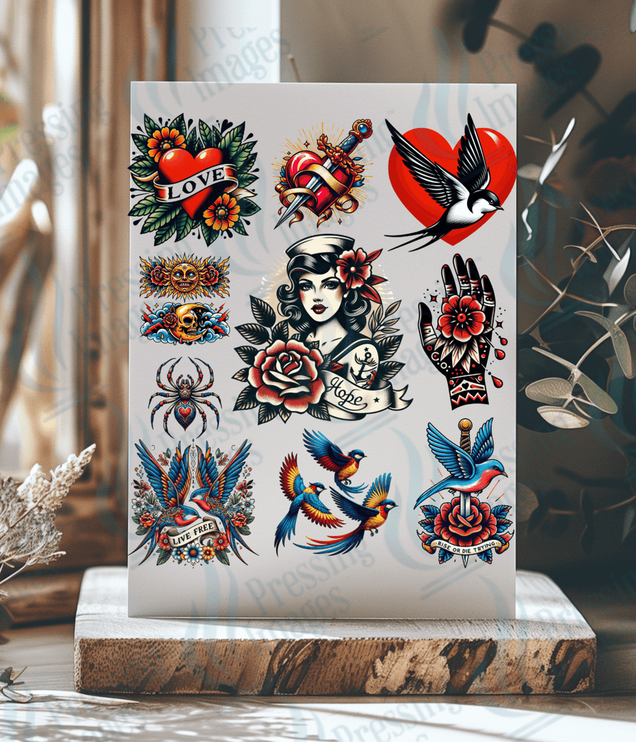 UVS 1870 Old school tattoo two - Pressing Images