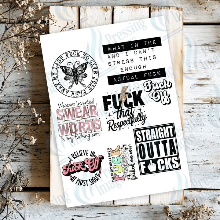 UVS 1879 Whoever invented swear words collage - Pressing Images