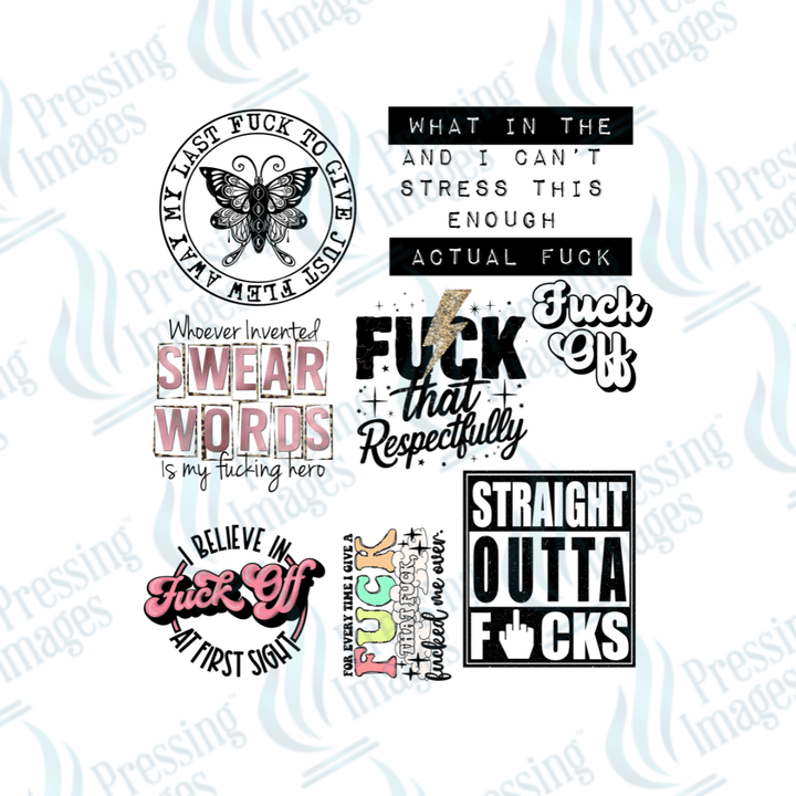 UVS 1879 Whoever invented swear words collage - Pressing Images