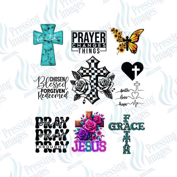UVS 1890 Faith prayer changes things - Pressing Images