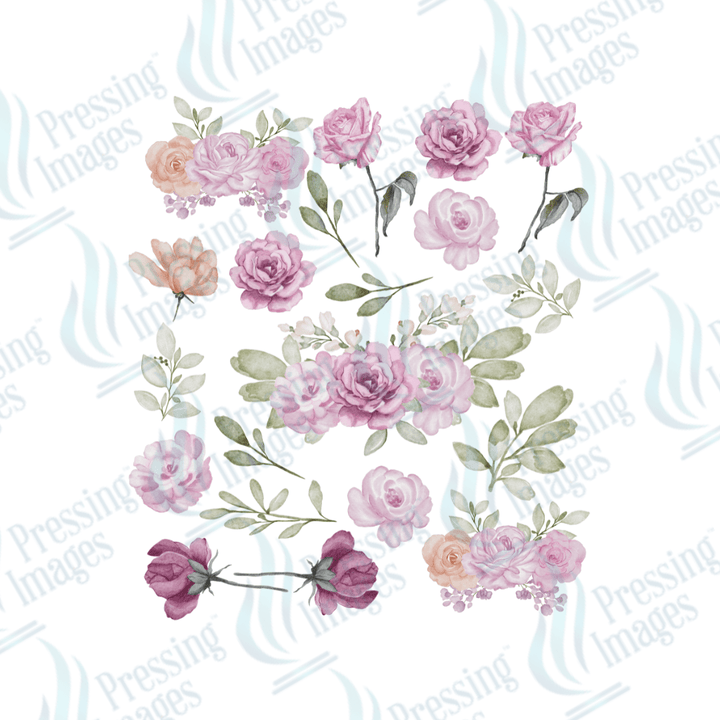 UVS 2029 Watercolour Roses - Pressing Images
