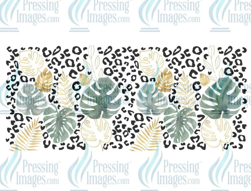 UVW 1135 Leopard and leaves - Pressing Images