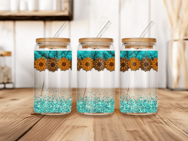 UVW 1137 sunflower and glitter - Pressing Images