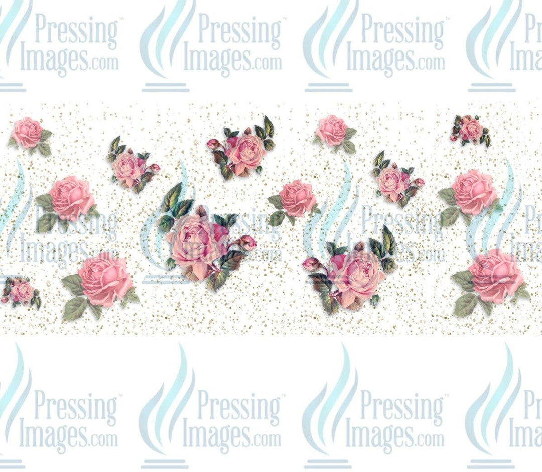 UVW 1140 Pink floral - Pressing Images