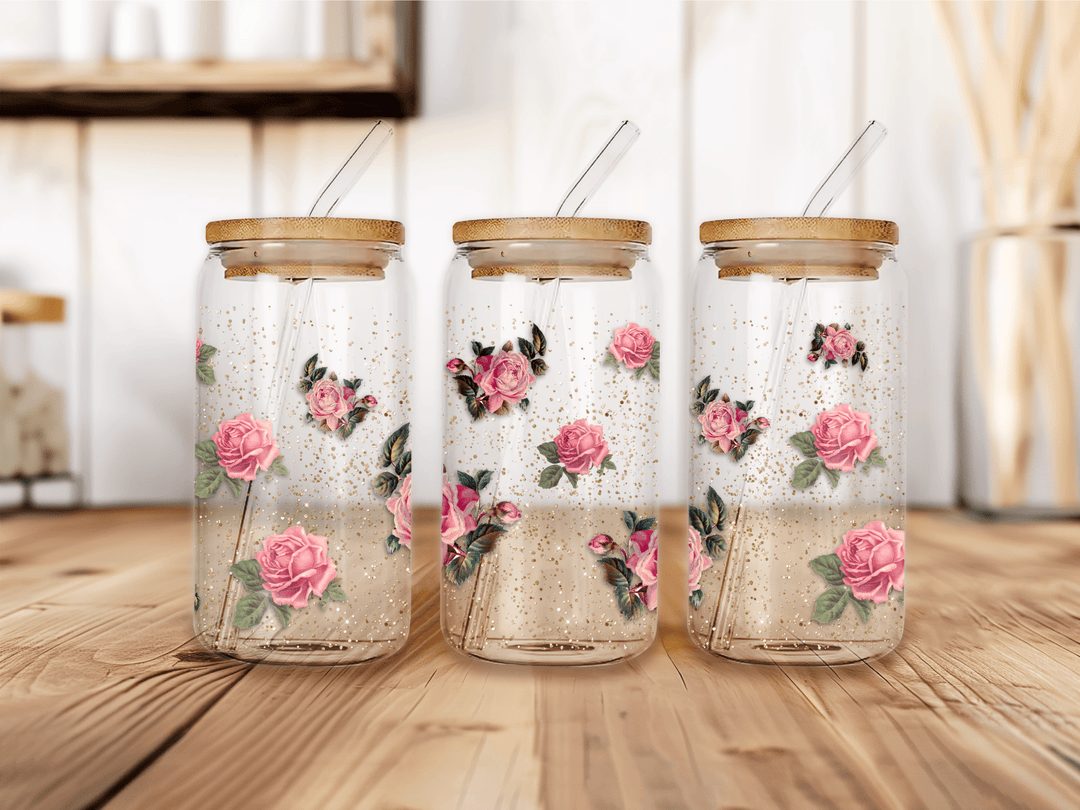 UVW 1140 Pink floral - Pressing Images