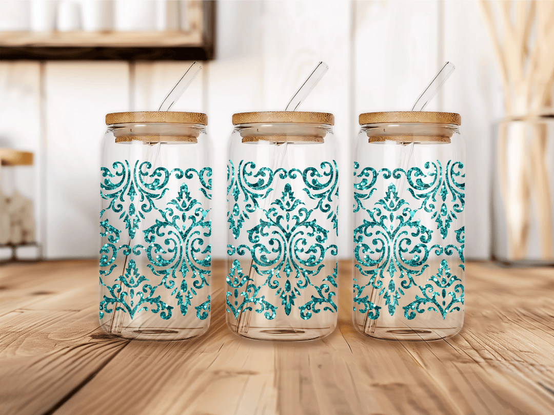 UVW 1142 Green glitter design - Pressing Images