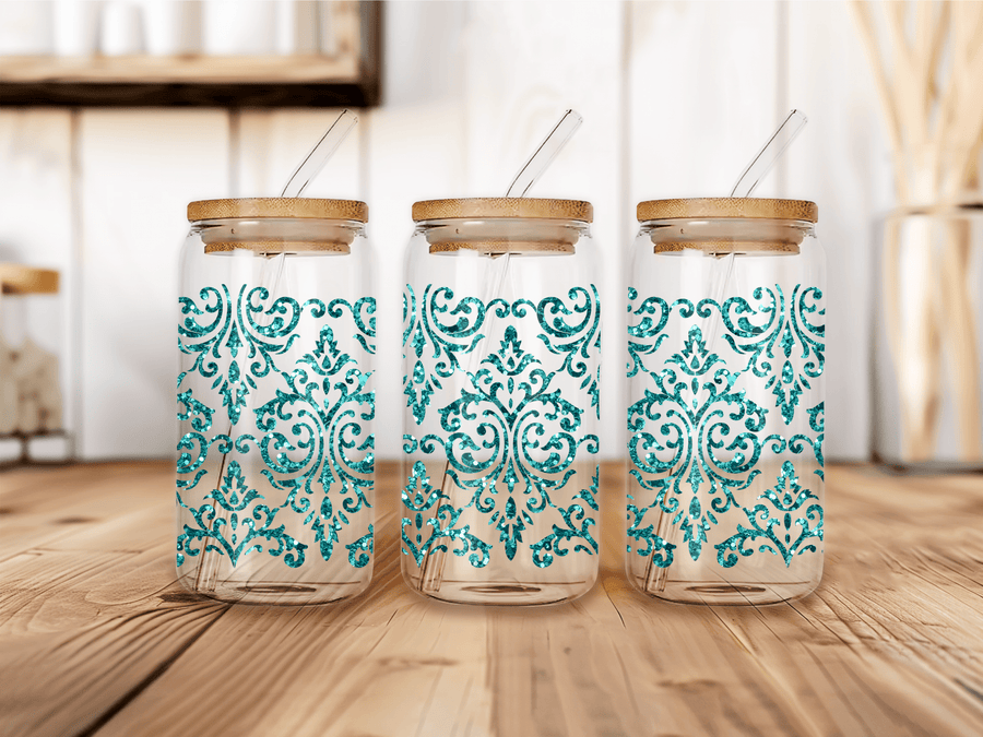 UVW 1142 Green glitter design - Pressing Images