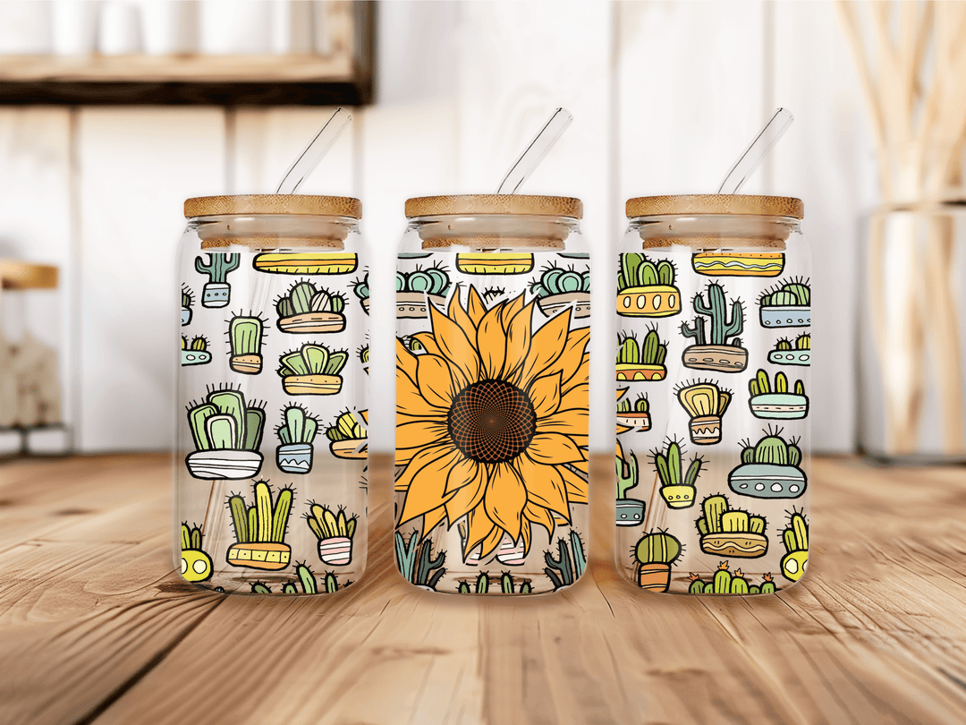 UVW 1144 sunflower and cactus - Pressing Images