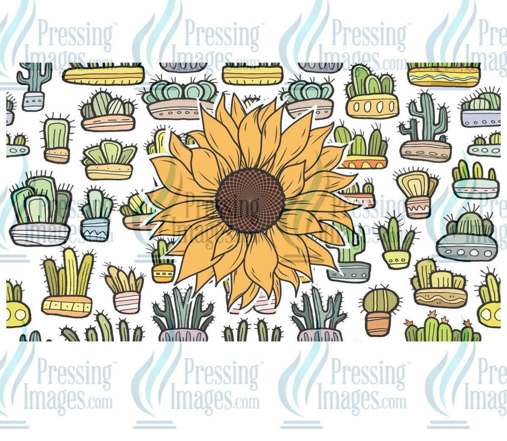 UVW 1144 sunflower and cactus - Pressing Images