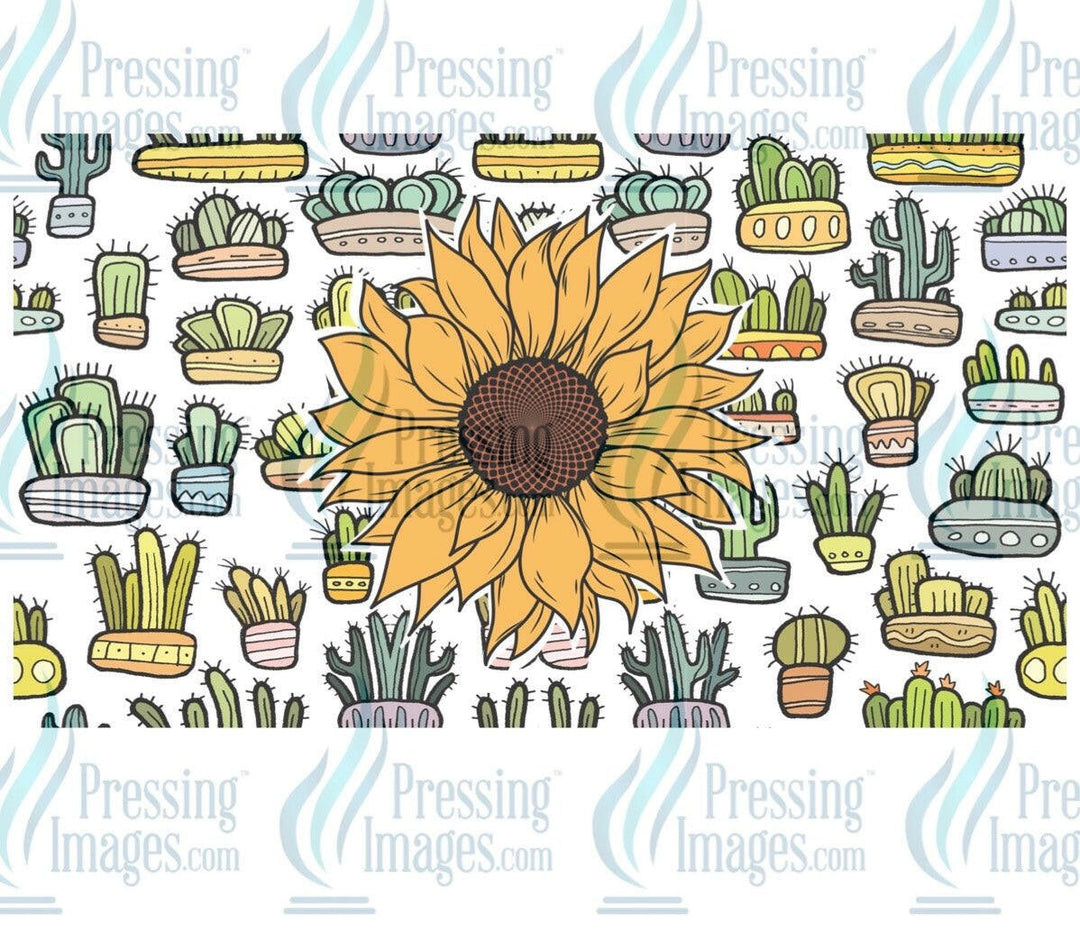 UVW 1144 sunflower and cactus - Pressing Images