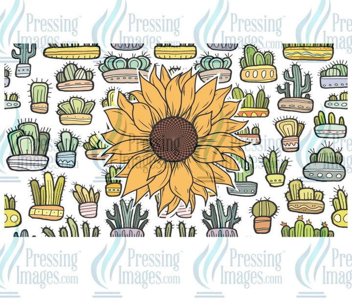 UVW 1144 sunflower and cactus - Pressing Images