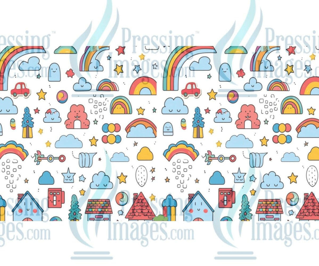 UVW 1182 Kawaii doodle - Pressing Images