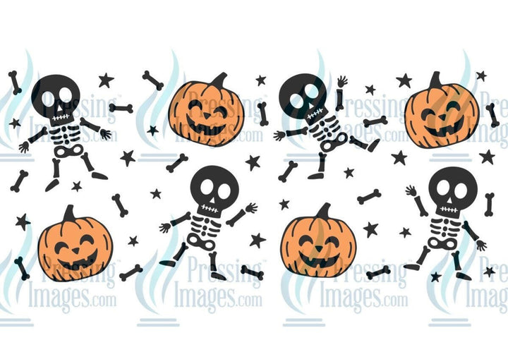 UVW 1221 Pumpkin and skeleton - Pressing Images