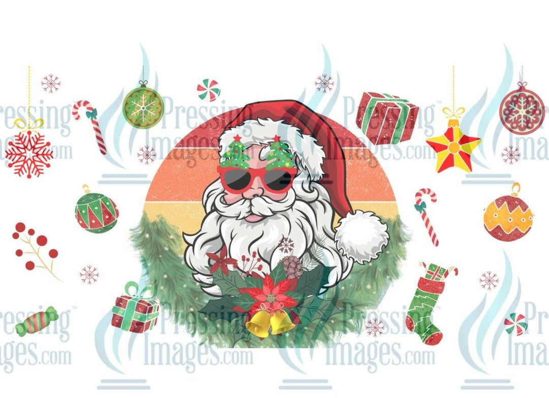 UVW 1224 Retro Santa - Pressing Images