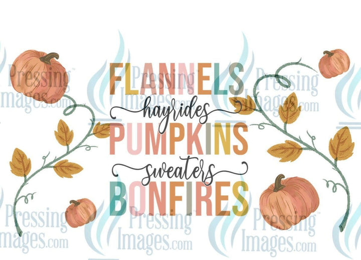 UVW 1256 Flannels pumpkins bonfires - Pressing Images