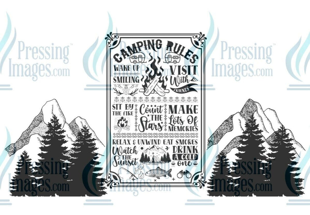 UVW 1263 Camping Rules - Pressing Images