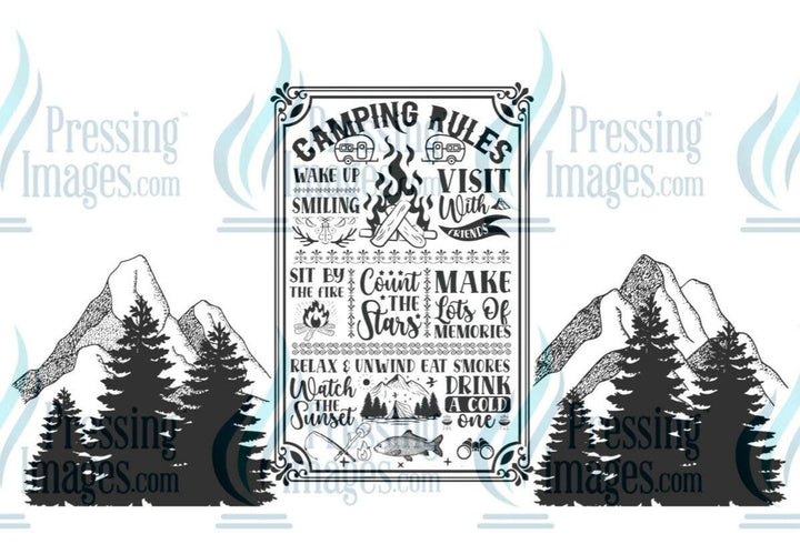 UVW 1263 Camping Rules - Pressing Images