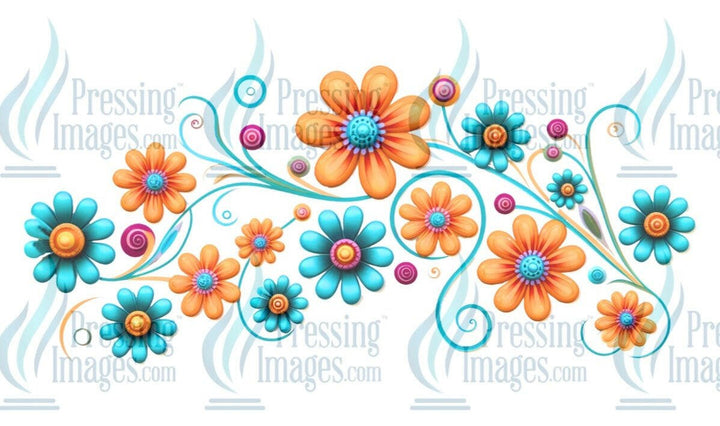 UVW 1274 Groovy flower - Pressing Images