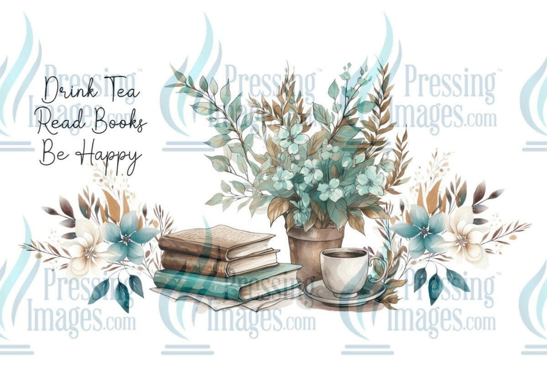 UVW 1325 Drink tea read books - Pressing Images