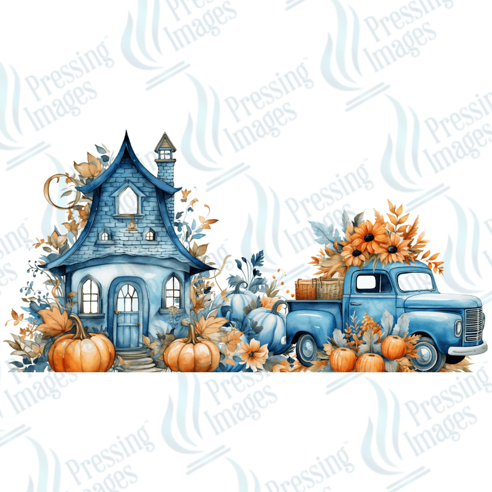 UVW 1336 Blue fall house - Pressing Images
