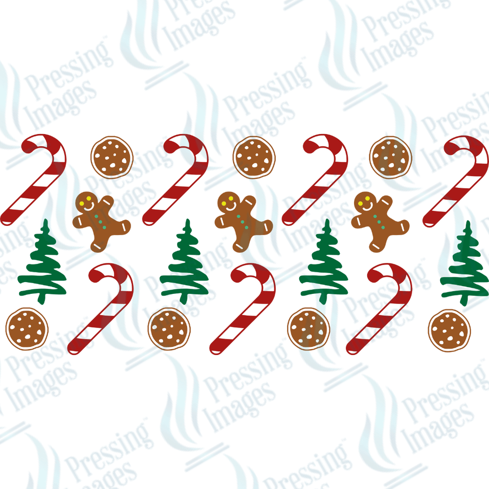 UVW 1337 Candy cane gingerbread - Pressing Images