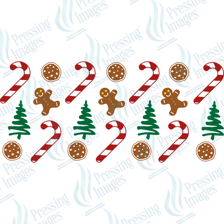 UVW 1337 Candy cane gingerbread - Pressing Images
