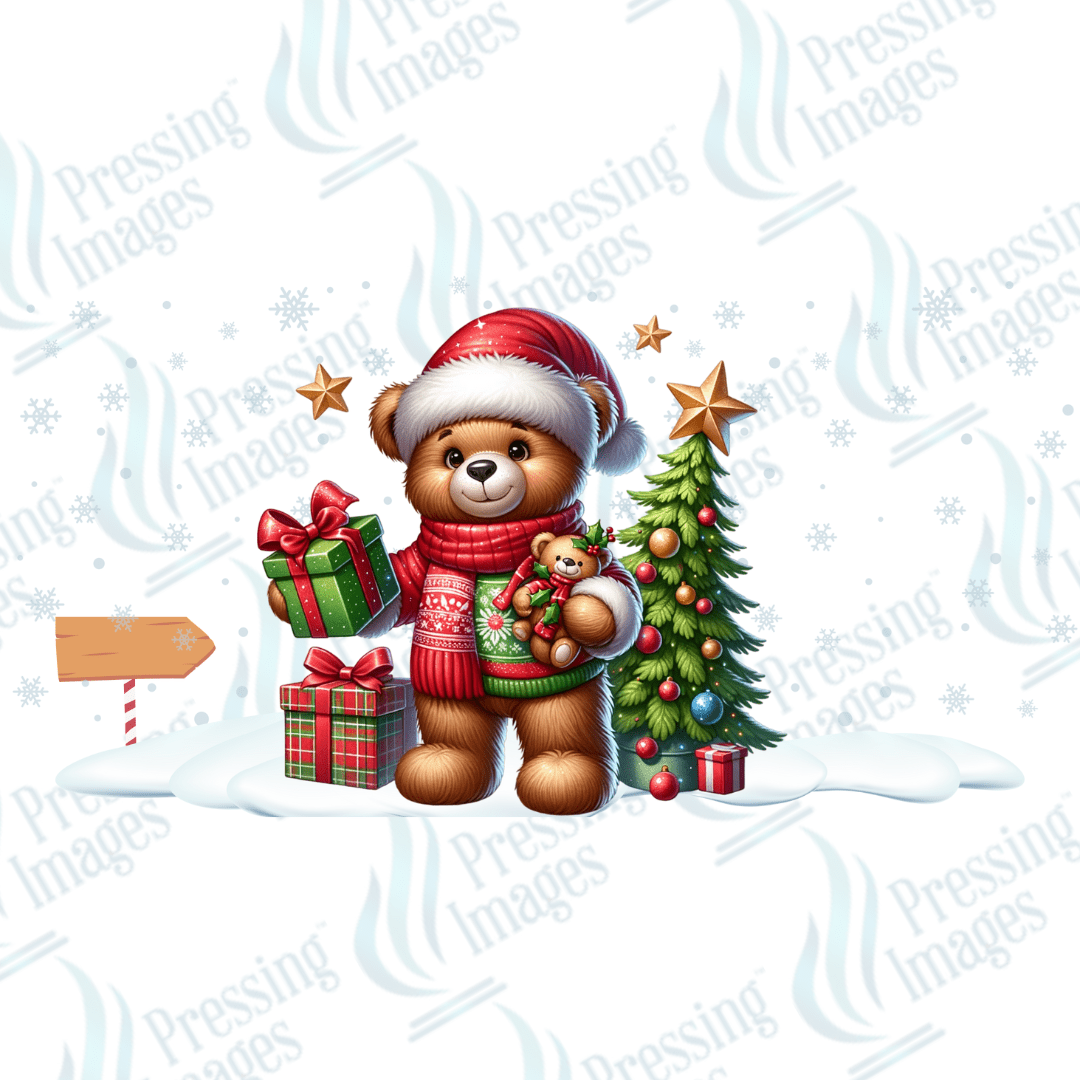 UVW 1343 Santa bear - Pressing Images