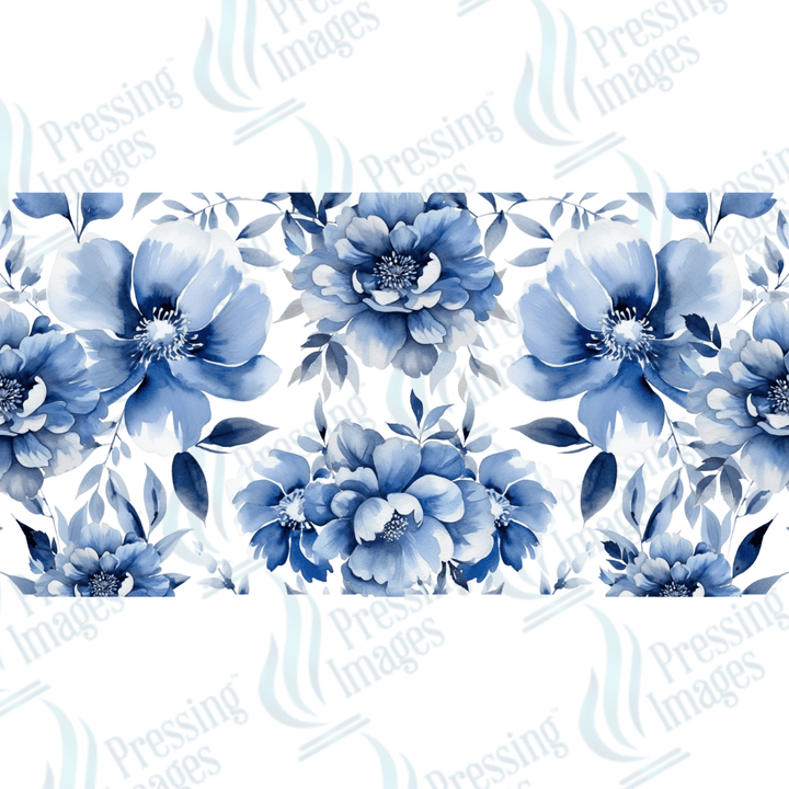 UVW 1344 Watercolour blue flower - Pressing Images