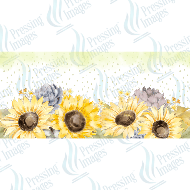 UVW 1345 Sunflower with purple - Pressing Images