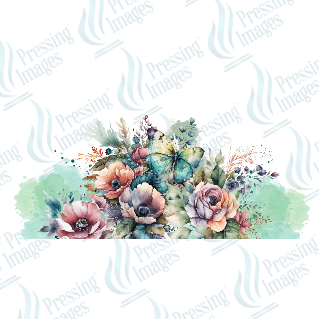 UVW 1347 Flower butterfly - Pressing Images