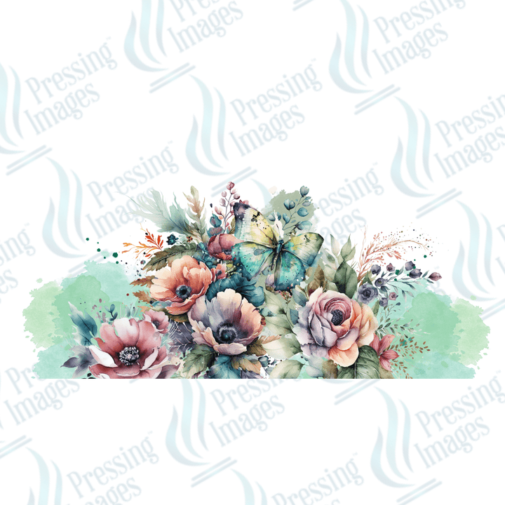 UVW 1347 Flower butterfly - Pressing Images