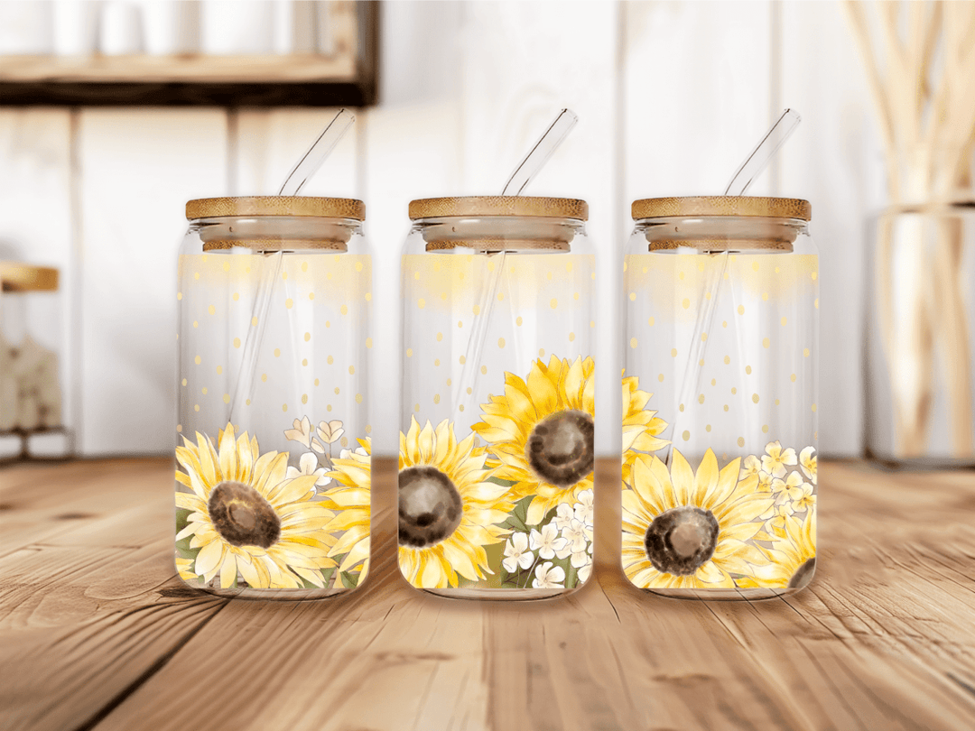 UVW 1348 Sunflowers with white - Pressing Images