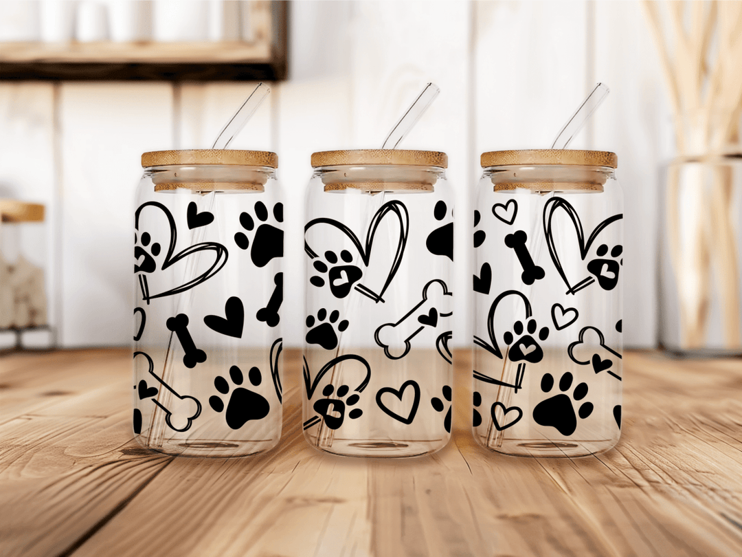 UVW 1370 Dog paw black - Pressing Images