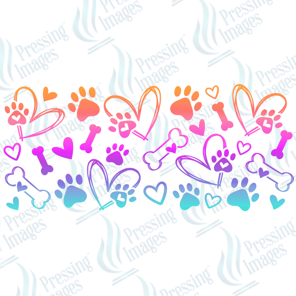 UVW 1371 Dog paw colour - Pressing Images
